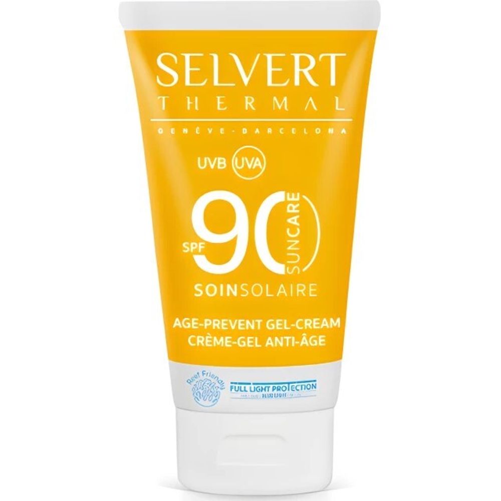 SELVERT THERMAL Солнцезащитный предотвращающий старение гель-крем SPF90 Age-Prevent Gel-Cream SPF90