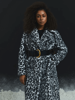 Эко шуба чебурашка, SilverFox (арт. 978/снежный барс)