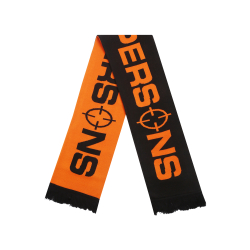 DOUBLE-LAYER SCARF (ORANGE/BLACK)