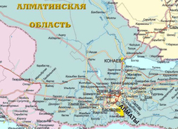 карта РЕСПУБЛИКА КАЗАХСТАН ,большая,бэклит (150 см х 260 см) 2025 год