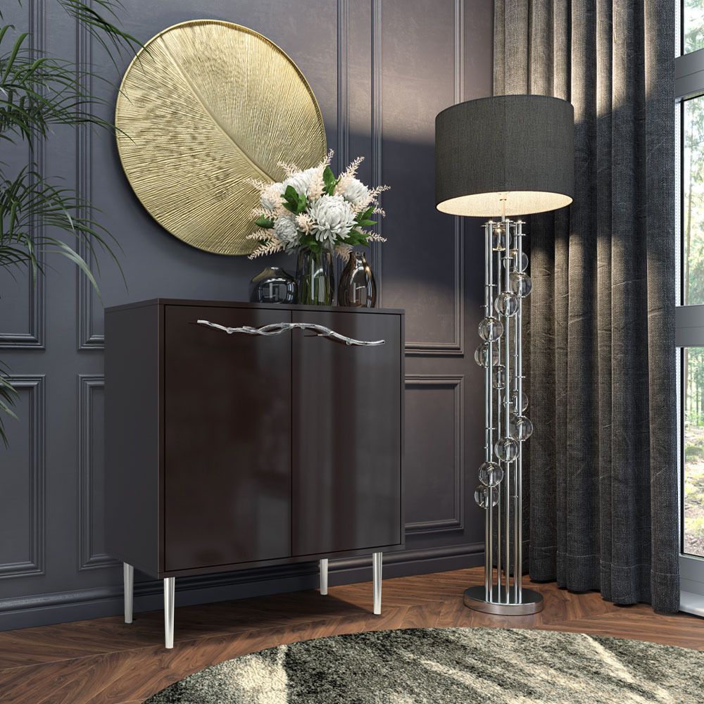 Комод Арт Колор Стайл Сильвер с 2 полками Терпкий коричневый