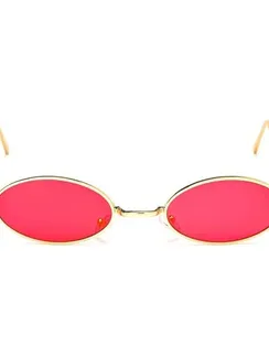 Очки солнцезащитные "OneSun",  uv 400, 15.5 х 14.5 х 3 см, линза 3 х 5.5 см, красные