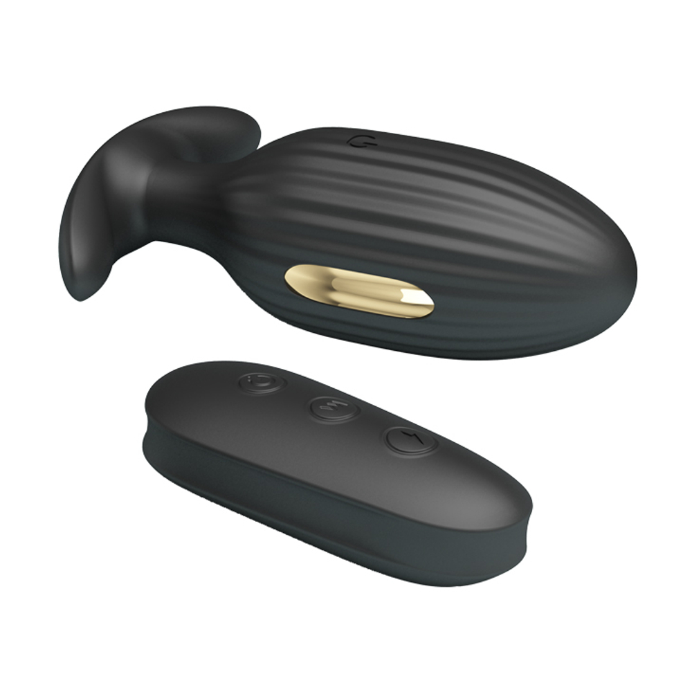 Baile Pretty Love Electric Shock - Анальная вибропробка с электростимуляцией и пультом ДУ Royal Pleasure