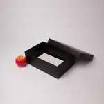 Коробка крышка-дно 30x10x20, черный, картон