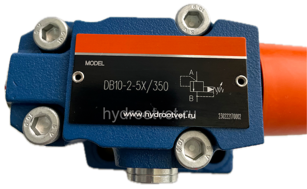 DB10-2-5X/100X - Предохранительный клапан Ду10 с давлением настройки до 100 бар, управление - X - внешний