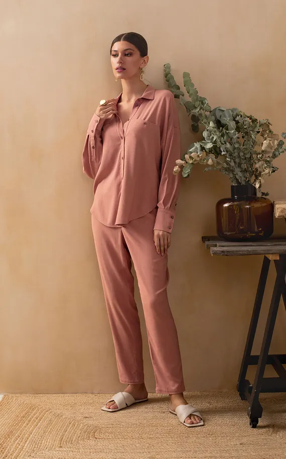 Брюки 61747-3 Бежевый