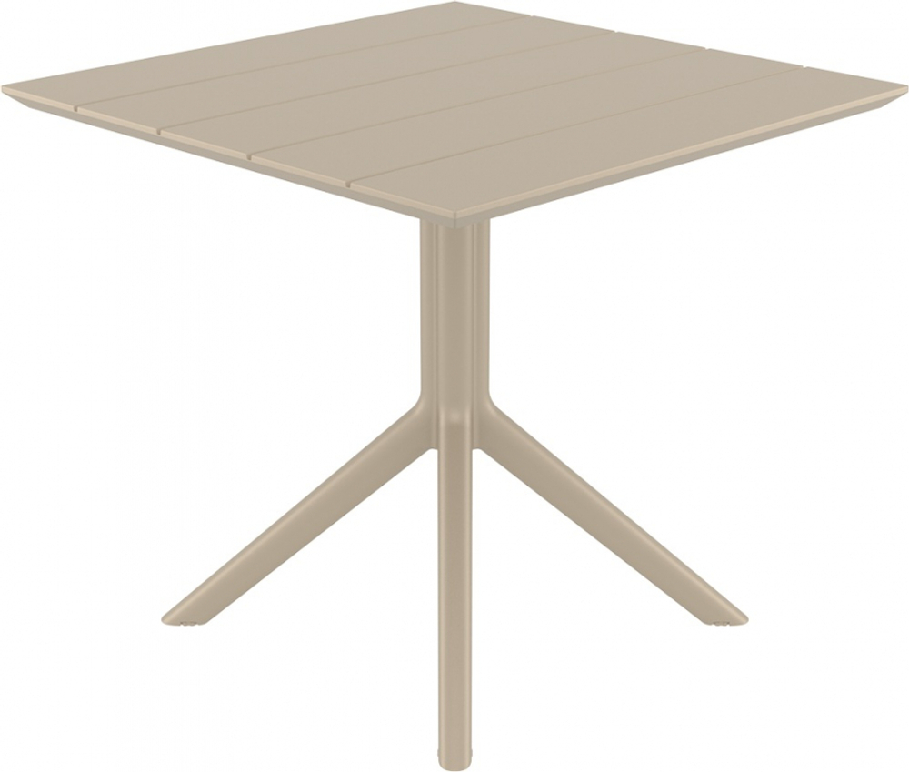 Стол пластиковый Siesta Contract Paris Table 80, бежевый