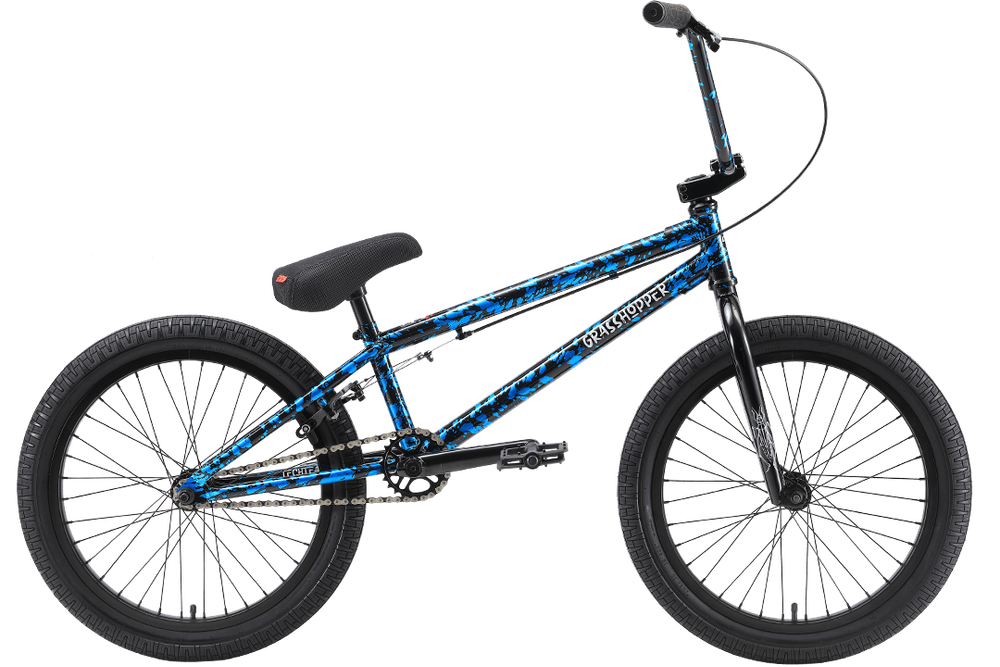 Велосипед TechTeam Grasshoper 20"  сине-черный