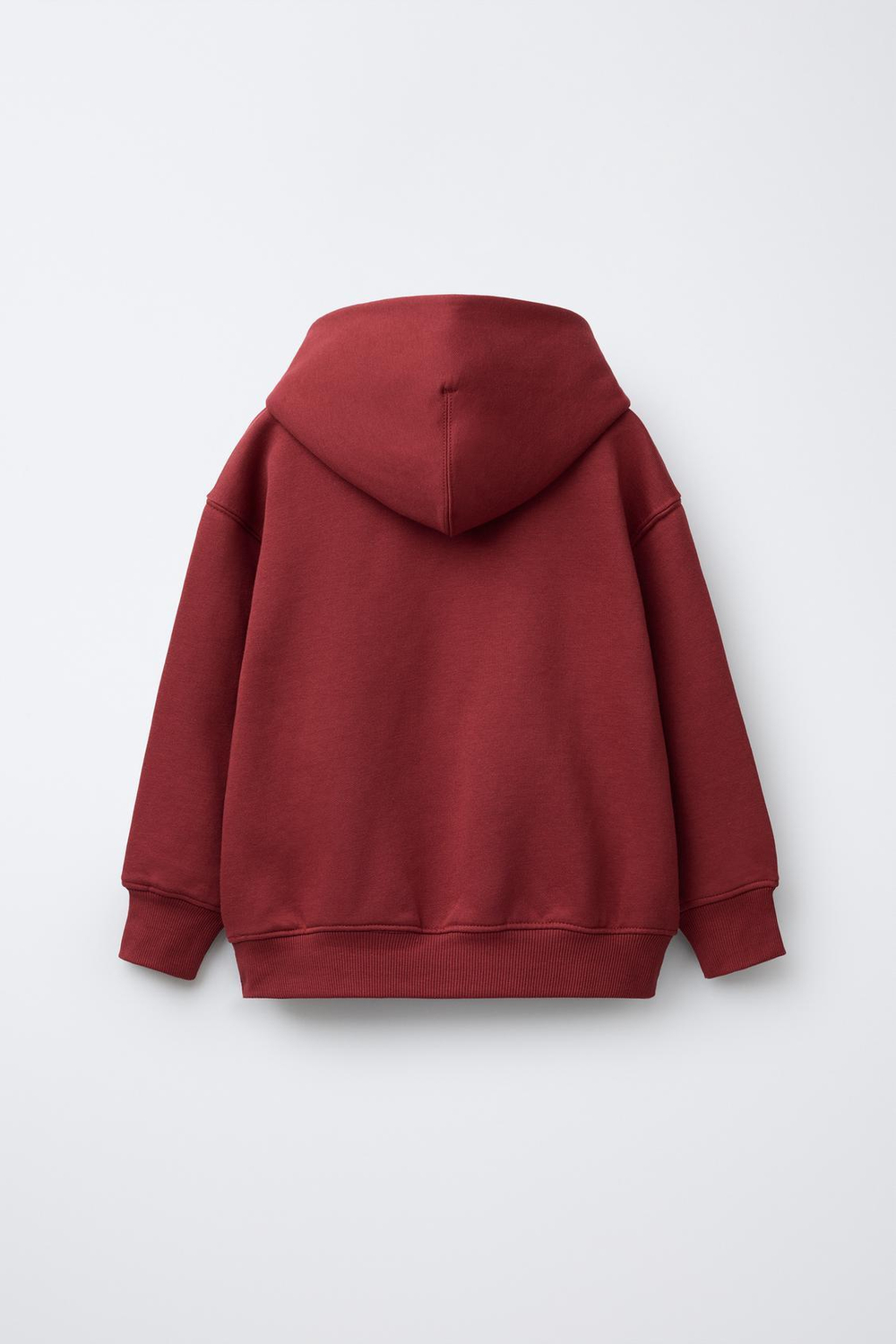 ZARA БАЗОВОЕ ХУДИ С КАПЮШОНОМ, КРАСНЫЙ