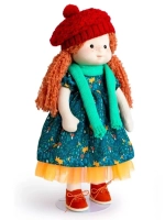 Кукла Ива в шапочке и шарфе Буди Баса Mm-Iva-02