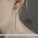 Серьги 0221313-00775 Ag 925, Вставки: 2 ф. кр.