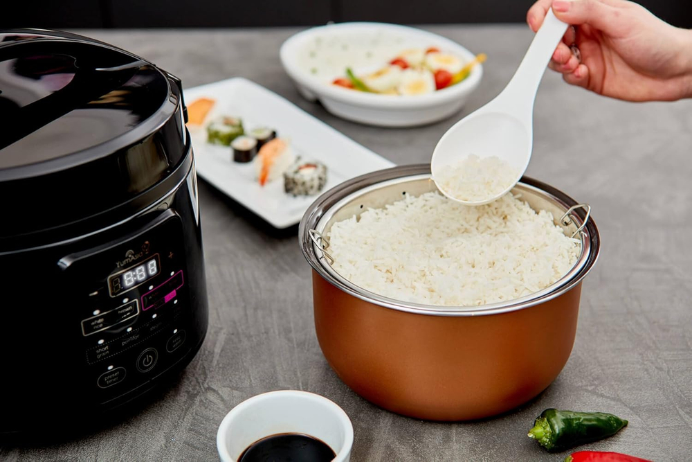 Yum Asia Рисоварка Kumo YumCarb Rice Cooker, 5,5 чашек, 1 л (Dark Stainless Steel)