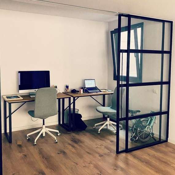 Письменный стол Talbot 120x60 см черный