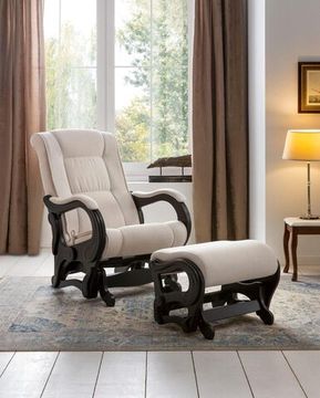 Кресло-глайдер 78 люкс с пуфом