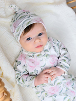 Комбинезон растущий "Пионы", Крем