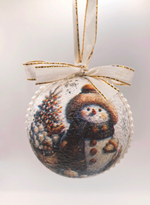 Набор ёлочных шаров "Снеговичок" 6шт