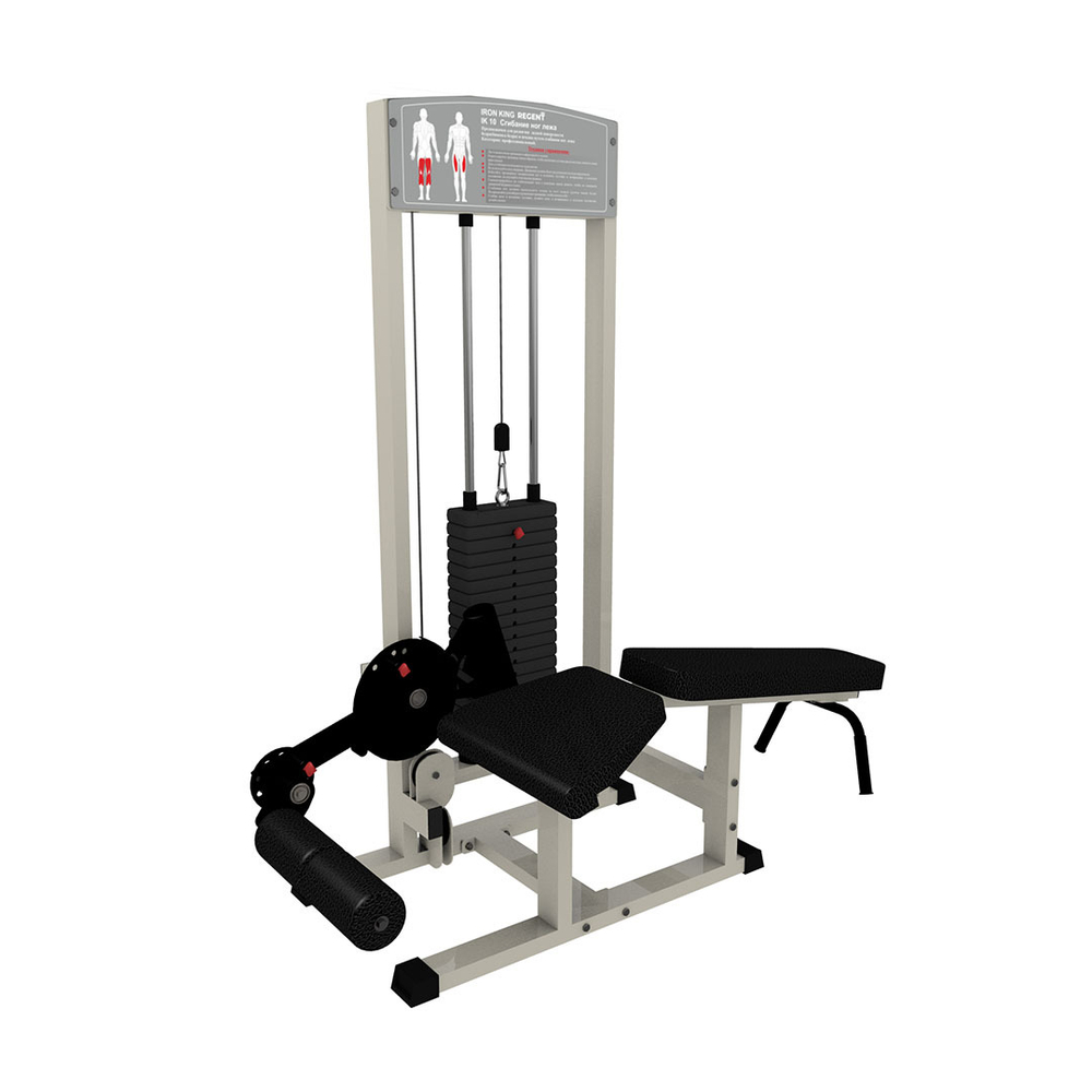 Сгибание ног лежа Серый