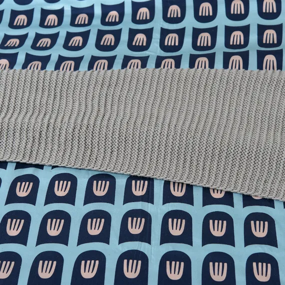 Комплект постельного белья из сатина голубого цвета с принтом "Blossom Time", Cuts &amp; Pieces