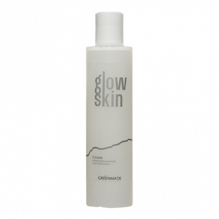 Тоник для лица Тонизирование и восстановление GLOW SKIN с витамином С и кофеином, ТМ GREEN MADE