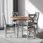 Стул CROSSMAN NEW, Многослойный березовый шпон, 41х40х100 см, white/велюр темно-серый