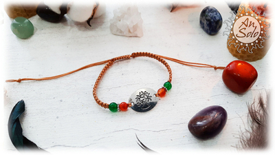 Плетеный браслет "Древо"