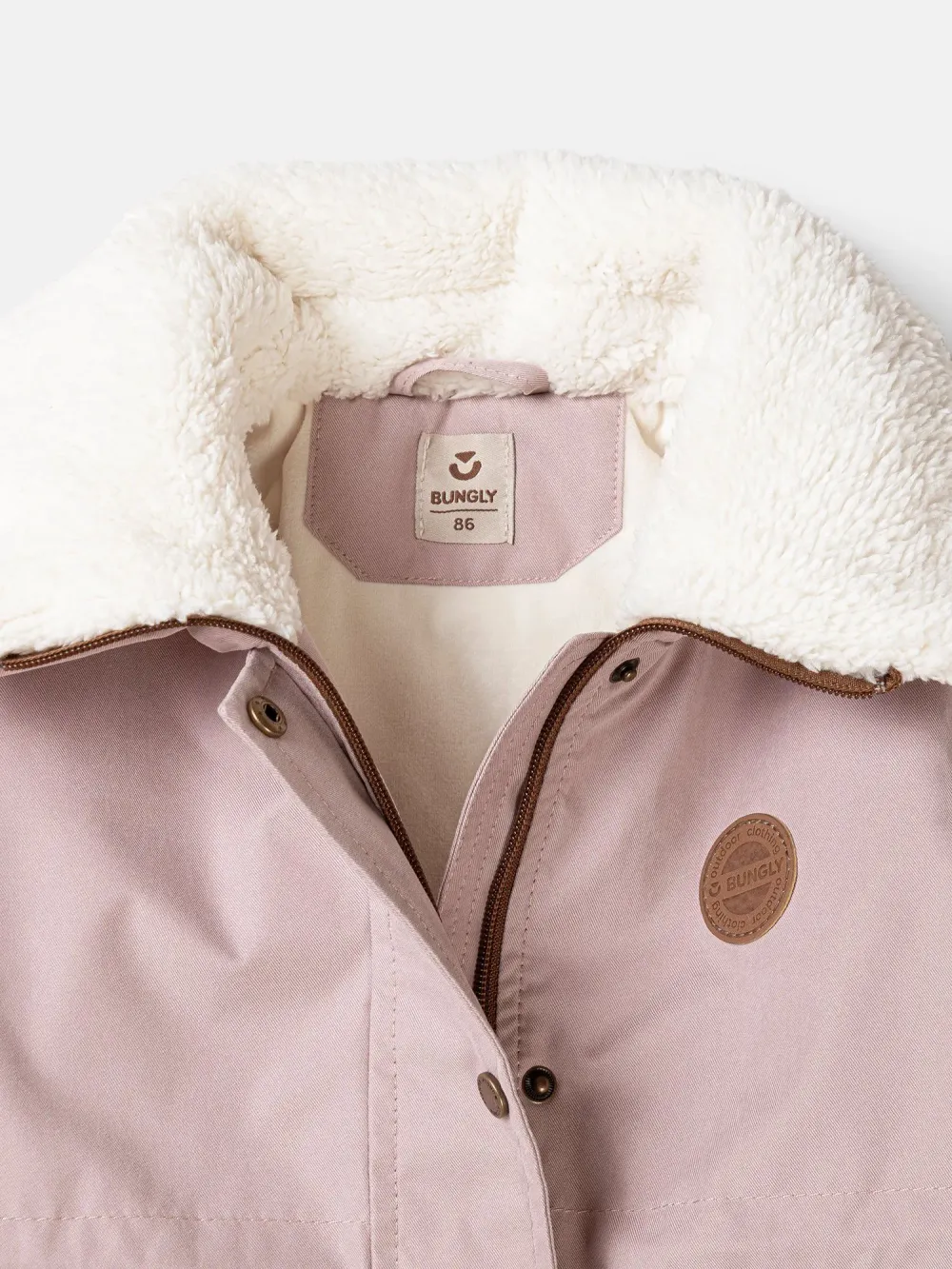 Парка демисезонная с меховым воротником "Зефир"