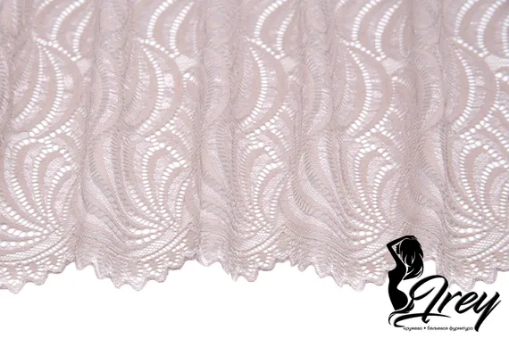 1361 Кружево эластичное 19.5 см, Италия, кофе с молоком 030