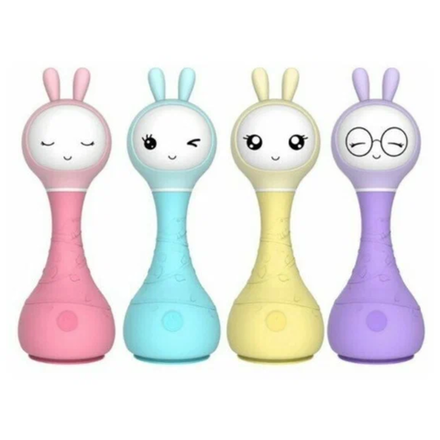 Развивающая погремушка Зайка 4 цвета