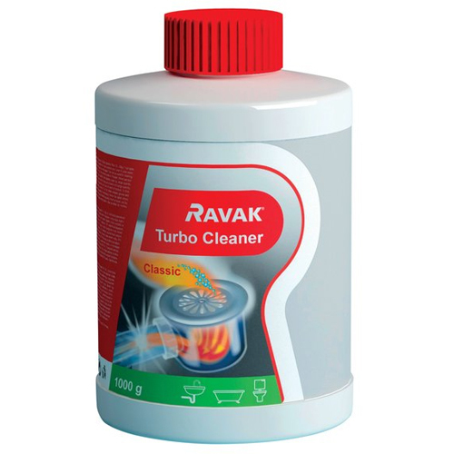 Чистящее средство Ravak Turbo Cleaner (1000мл) X01105 для устранения отложения в сифонах и трубах