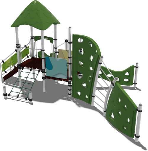 Детский городок Санторини (комплектация 3, паттерн Papercut)