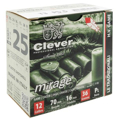 Патрон 12/70 Clever №5 36г п/м, коробка 25 шт.