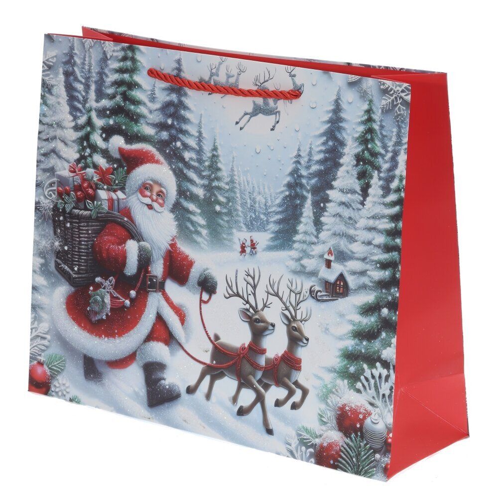 GAEM Пакет подарочный (бумага 210г/м2, блок 12шт), L26 W10 H32 см, 4в.