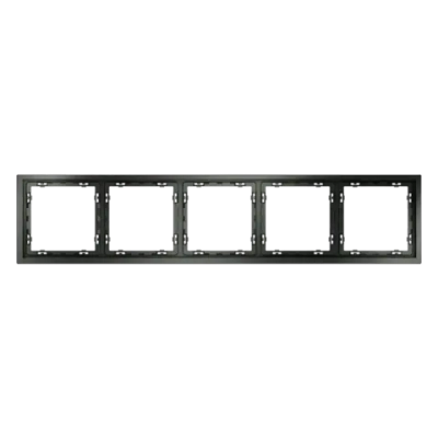 Рамка пластиковая VOLTUM S70 на 5 постов, (титан)