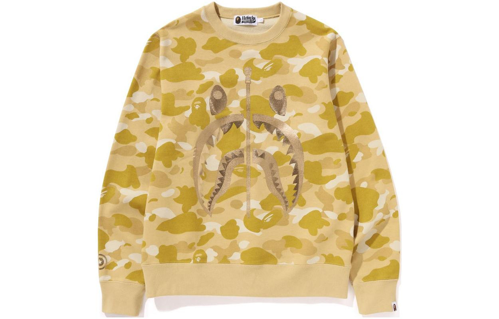 A Bathing Ape Color Camo Shark Crewneck Ss24