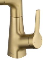 Смеситель для раковины с выдвижным изливом WONZON & WOGHAND, Брашированное золото (WW-121B108-BG)