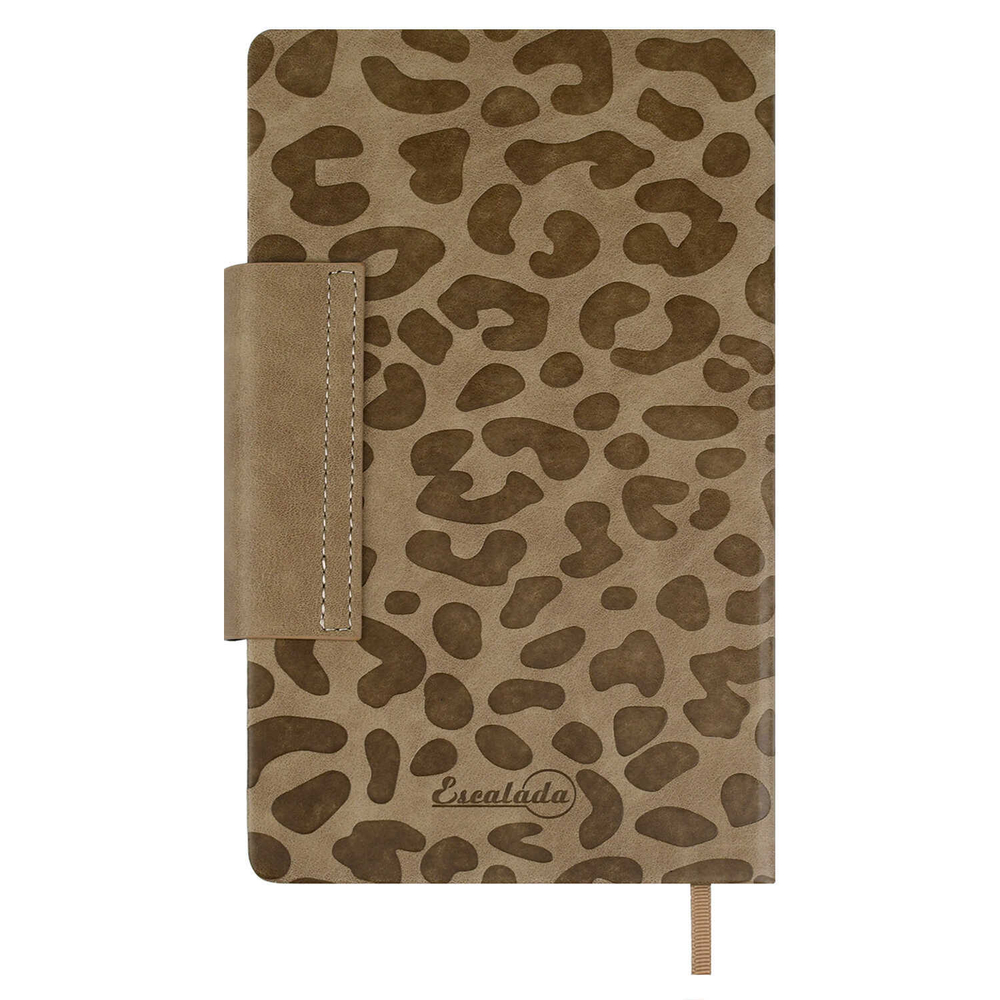 Ежедневник недатированный ESCALADA, А5, 160 л., арт. 70667/ 15 ВИНЧЕНЦО БЕЖЕВЫЙ (кожзам: 125x211 мм, твёрдый переплёт, материал обложки: искусственная кожа "Винченцо"; способ крепления блока: ниткошвейный; декор: блинтовое тиснение, металлический шил