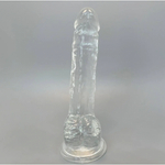 Фаллоимитатор Lusty прозрачный от Alive (18*3,2 см.)