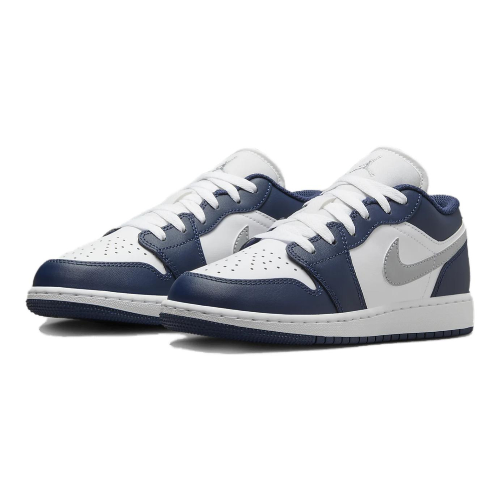 Jordan Air Jordan 1 Low top Basketball Shoes Gray Blue Unisex