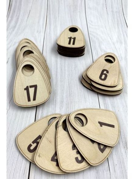 Номерки гардеробные дерево