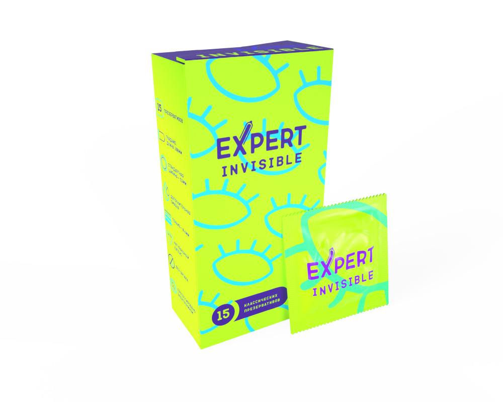 Презервативы Expert Invisible 15 шт