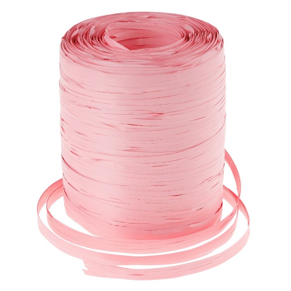 Рафия искусственная 15ммx200м Розовый