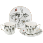 Кофейный набор 4 предмета 120мл "Райские яблочки"