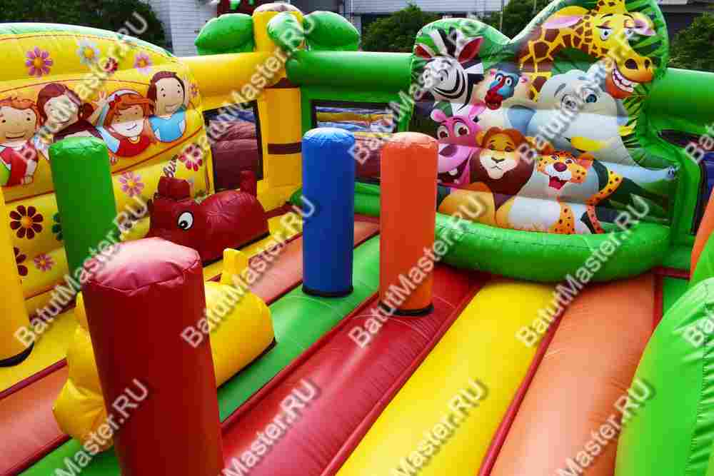 Коммерческий надувной батут "Сафари-экскурсия" 5*5*2,8 м