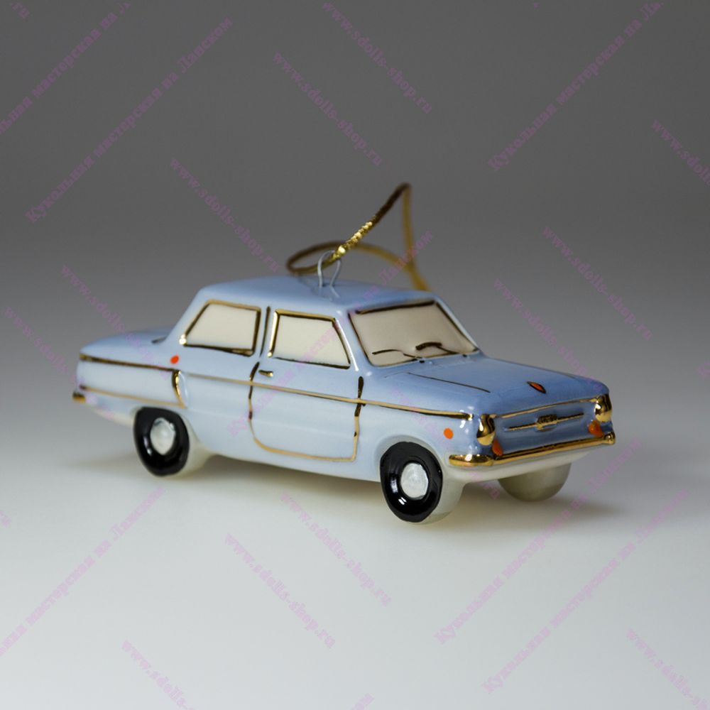 Фарфоровая ёлочная игрушка Запорожец Ушастый