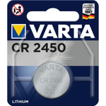 Батарейка Varta Lithium Coin CR2450 , 570 mAh , ( 1 ) шт. в блистере, 06450101401