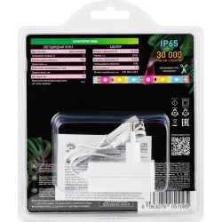 Светодиодная лента для растений ЭРА FITO-Strip Light-Rа90-3m полного спектра 3м IP65 с адаптером 12V | Светодиодные ленты для растений