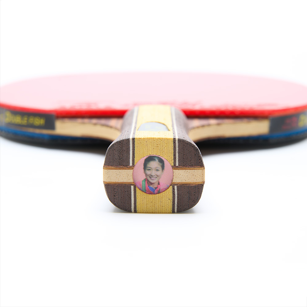 Ракетка для н/т DOUBLE FISH J7, накладка 2.1 мм, конич. ручка + чехол