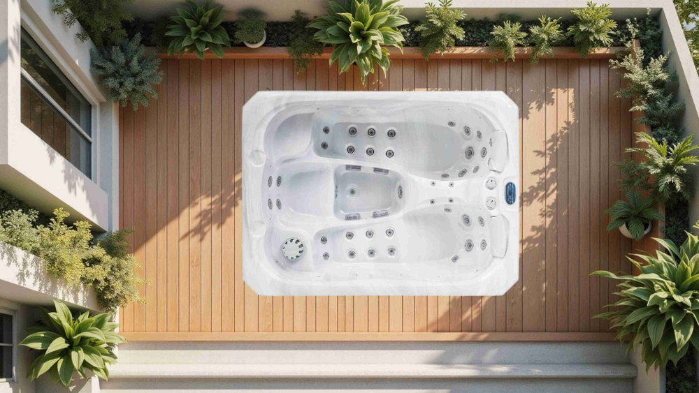 Уличный гидромассажный спа-бассейн с двумя лежачими местами Victoria Star VS-303L