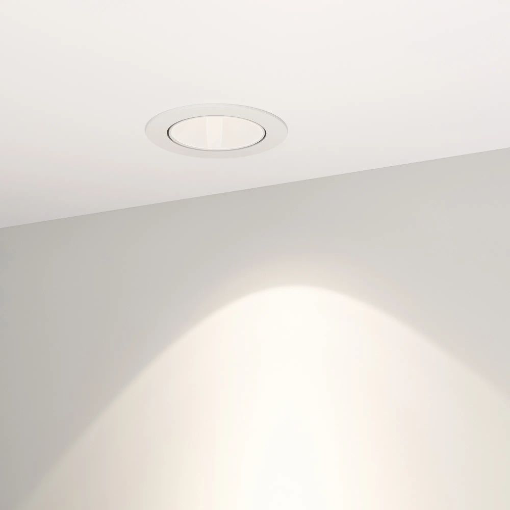 Светильник MS-FORECAST-BUILT-TURN-R102-12W Day4000 (WH-WH, 32 deg, 230V) (Arlight, IP20 Металл, 5 лет) 037098