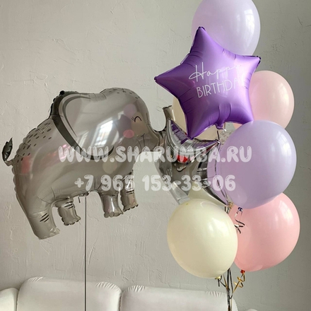 Композиция "Слоник в сирени"